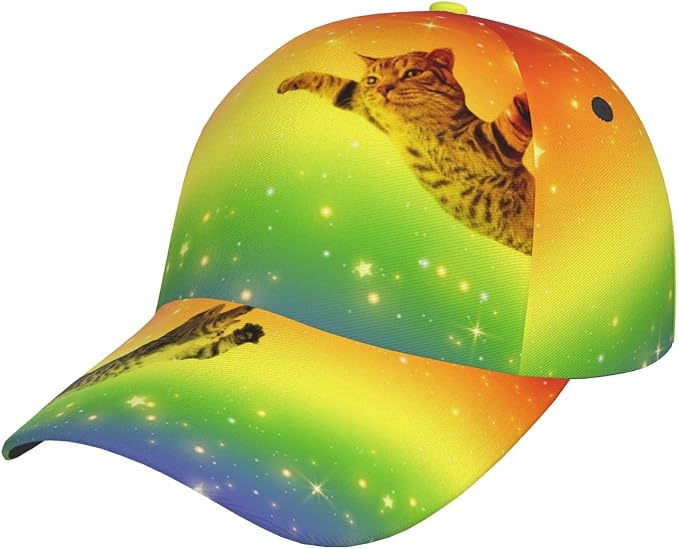 Cute Cat Cap Cat Baseball Cap Cat Sun Hat Adjustable Cap Cute Hat Trucker Hat Cap for Women Men