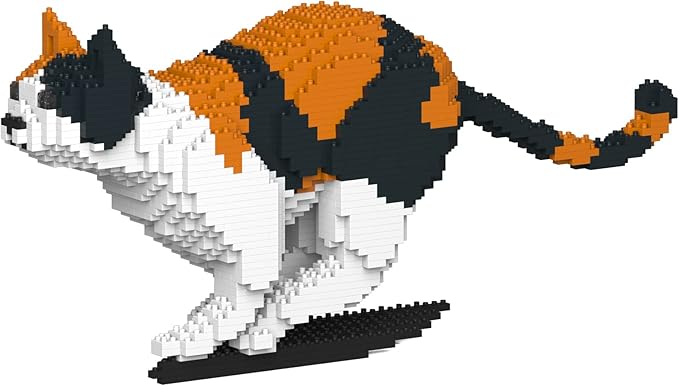 JEKCA Cat 20S-M01 | Calico Cat Plastic Building Blocks | Age 14+