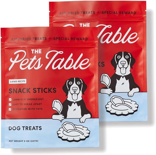 The Pets Table Lamb Limited Ingredient Diet Air-Dried Dog Treats, 8-oz Bag (Pack of 2)