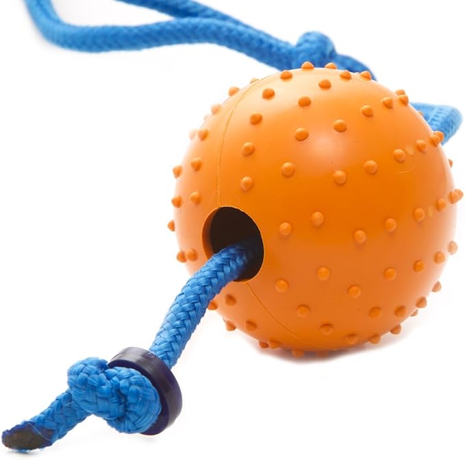 The Nero Ball Classic TM - K-9 Ball On a Rope Reward and Exercise Toy - Police K-9 - Schutzhund