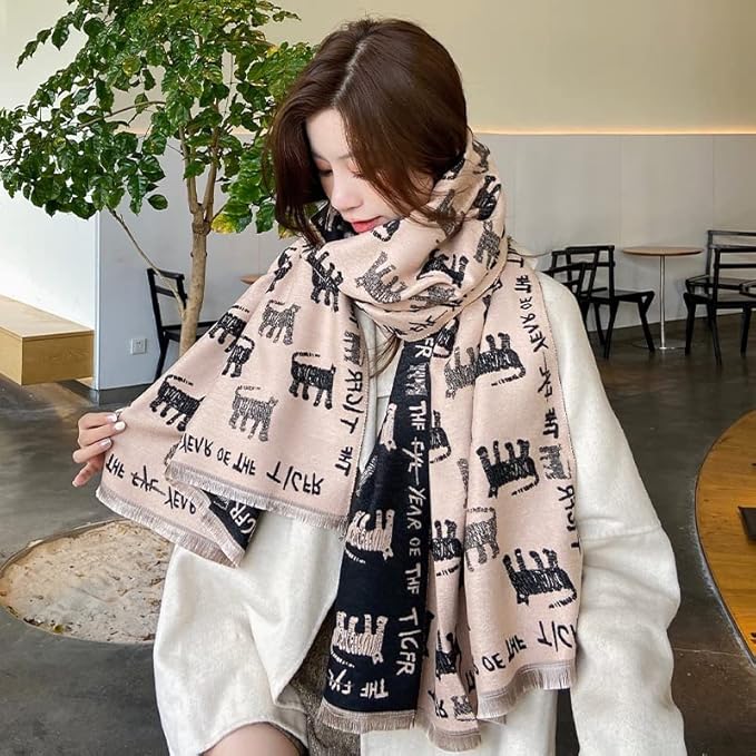 Jeelow Womens Pashmina Shawl Wrap Scarf - Elegant Dressy Evening Poncho Cape for Formal and Wedding Outfits