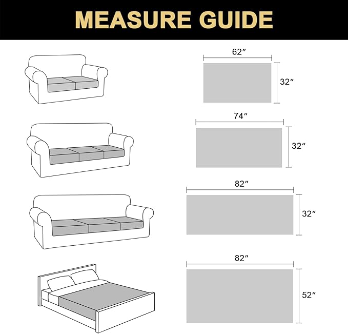 PrinceDeco Waterproof Dog Blanket Pet Bed Cover for Furniture Bed Couch Sofa Loveseat with Anti-Slip Back (32x62 Inch, French Oak)