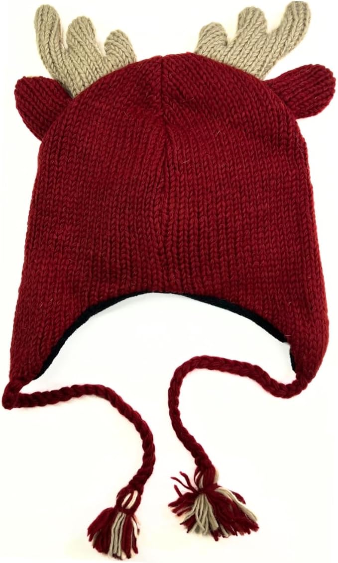 Humble Hilo Hand-Knitted Wool Animal Beanie - Easy Halloween Costume Hat for Anyone, Cute Winter Beanie Hats