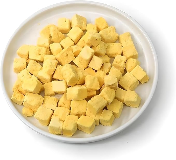 Organic Freeze-Dried Egg Treats for Dogs & Cats — 100% Single-Ingredient Egg — Grain-Free, Gluten-Free, High Protein Nutrition, Food Topper & Training Reward — Made in USA (Pack of 1)