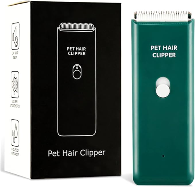 Dog Cat Home Hair Waterproof Clipper Portable Electric USB Rechargeable Pet Grooming Tools Low Noise Shaver Cordless Trimmer for Small and Large Pets