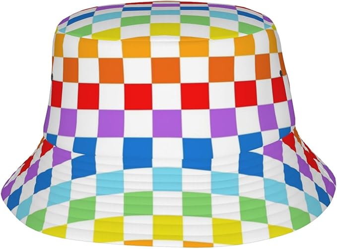 Psychedelic Bucket Hat Fisherman Cap for Women Men, Trippy Art Casual Travel Beach Sun Hats for Summer