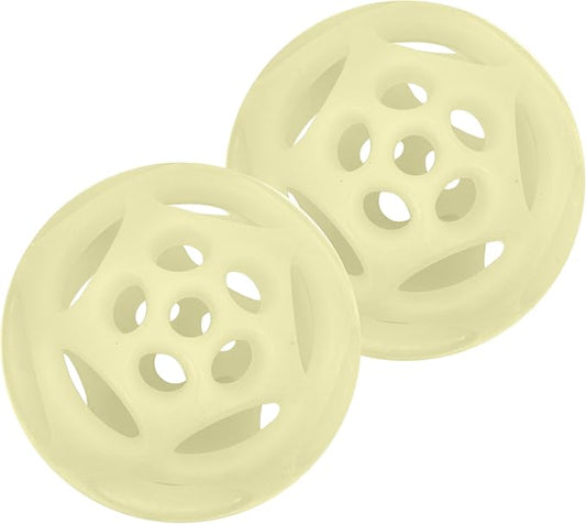 Chew King by Mammoth Glowing Fetch Ball, Dog Ball Toys, Large 2-Pack Lattice