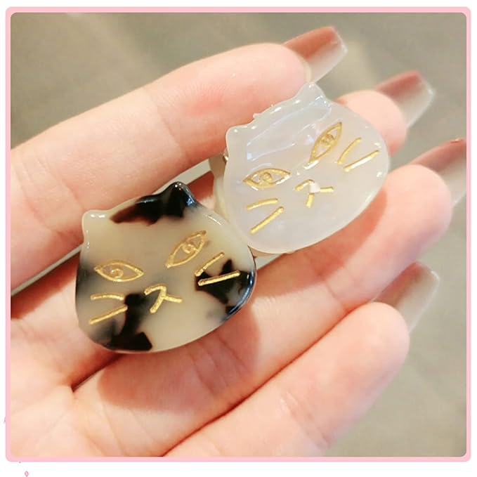 Cute Cat Hair Clips for Women - Mini Hair Clips and Claw Girl Side Clips (4pcs)