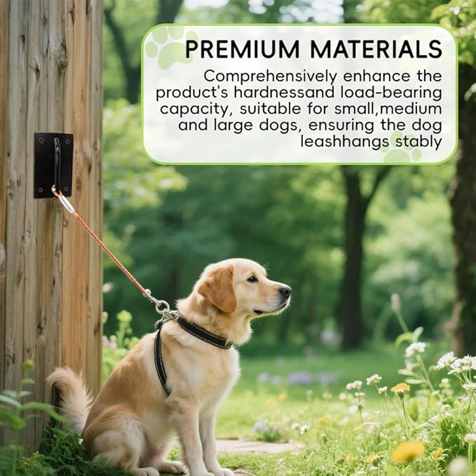 Canine Hitch-Secure Dog Leash Parking Hook-Mounted Indoor,Outdoor Wall Hook,Tie Out for Small to Large Dogs,Perfect for Home&Business,Use Indoor-Outdoor