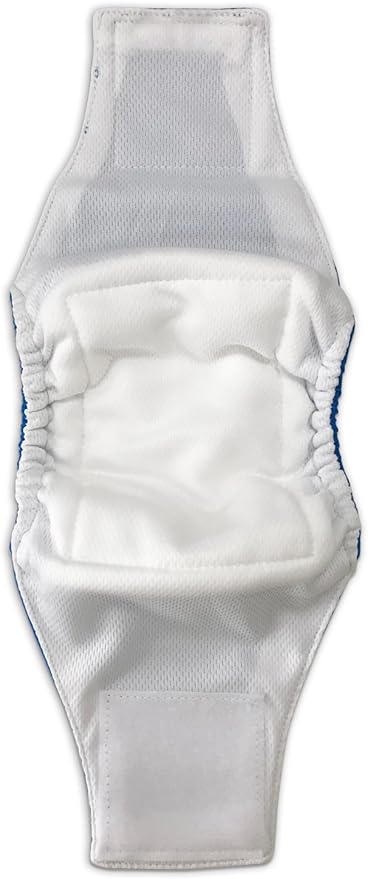 Paw Inspired 3ct Male Dog Wraps Washable, Belly Band for Dogs | Washable Dog Diapers, Reusable Male Dog Diapers for Marking (Medium (3 ct.), Assorted (White Lining))
