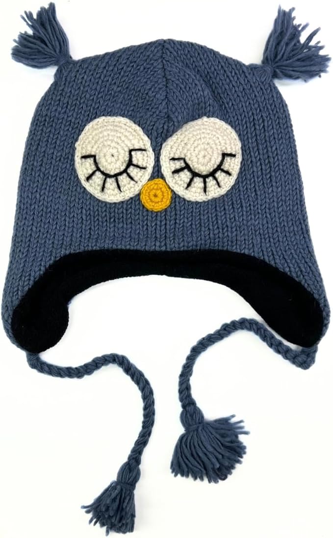 Humble Hilo Hand-Knitted Wool Animal Beanie - Easy Halloween Costume Hat for Anyone, Cute Winter Beanie Hats