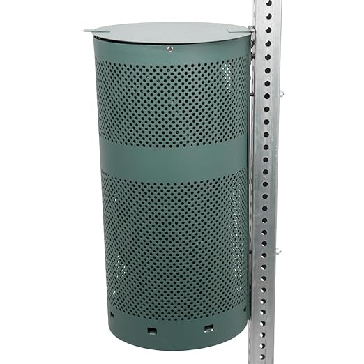 ZERO WASTE USA - Rust Proof Aluminum Dog Waste Station for Roll Bags - Free 400 Waste Bags & 25 can Liners - Over 500k Sold in USA (Sunflower | Matte Green)