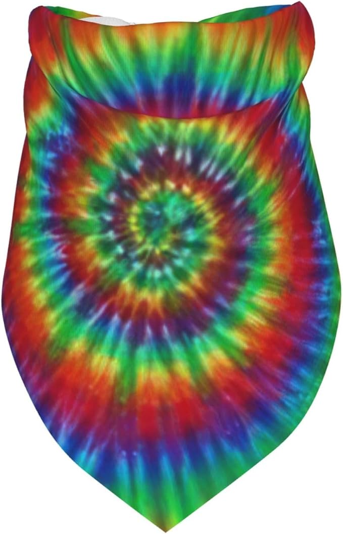 Green Rainbow Yellow Blue Rose Red Tie Dye Dog Bandana Scarf Triangle Bibs Pet Accessories Cat Kerchief