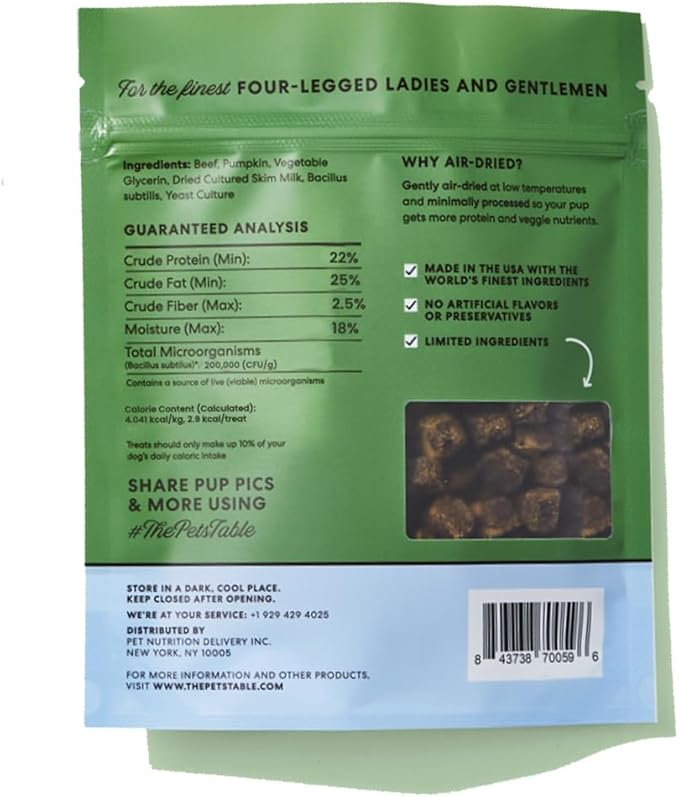 The Pets Table Beef Limited Ingredient Diet Air-Dried Dog Treats, 5-oz Bag (Pack of 2)