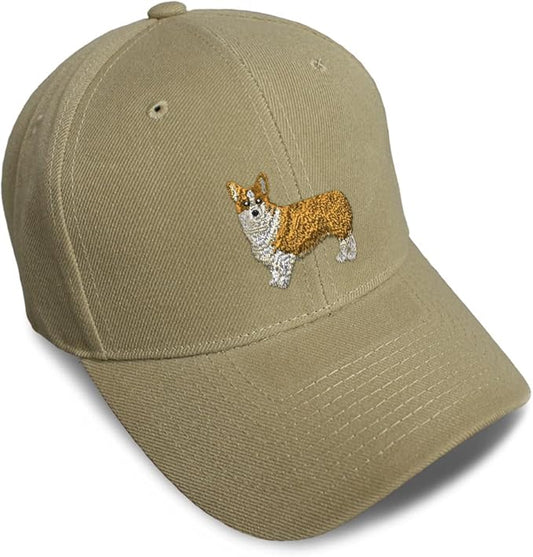 Baseball Caps for Men & Women Embroidered Pembroke Welsh Corgi Dog B Embroidery Ladies & Men Baseball Hats