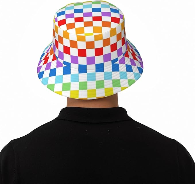 Psychedelic Bucket Hat Fisherman Cap for Women Men, Trippy Art Casual Travel Beach Sun Hats for Summer