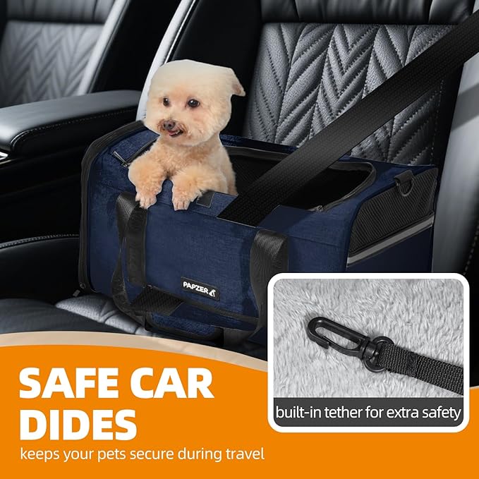 Top Load Medium Cat Carrier Privacy Curtain, American Airline Approved TSA Pet Travel Crate Suitcase Luggage Sleeve, Soft-Sided Teacup Poodle Dog Vet Bag Cage 18x11x11 Delta Under Seat Navy