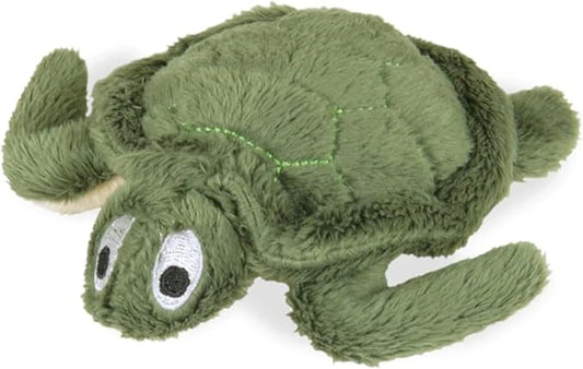 Jeffers Pet Plush Dog Toy with Squeaker, Green Turtle 4.5" - Soft Crinkle Fabric, Safe & Durable, Healthy Fun for Small & Medium Dogs, Interactive Play, Fetch, Tug - Best Gift for Active Games