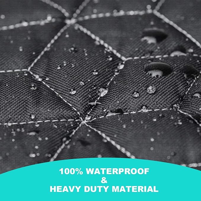 Dog Car Seat Cover for Large SUV, 100% Waterproof Dog Seat Cover for Back Seat for SUV, 600D Heavy Duty Pet Hammock for Car, Non Slip Car Seat Protector for Pet for Tahoe/Yukon/Suburban