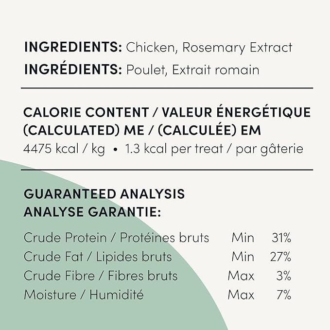 CRUMPS NATURALS Freeze Dried Cat Treats Chicken 1.05oz, Cat Treats