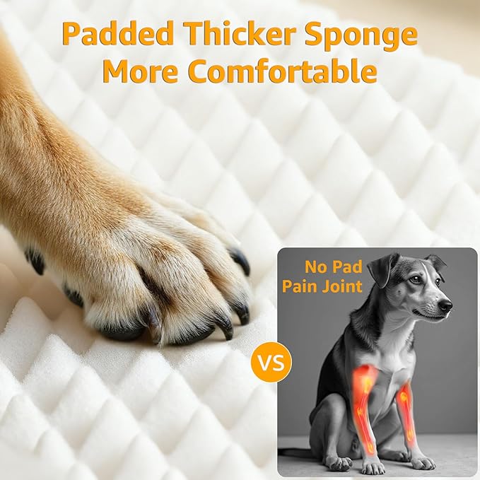 PETICON Dog Car Seat for Large Medium Dogs, One-Piece Hard Bottom Back Seat Extender for Dogs with 2 Mesh Windows, Waterproof Pet Carseat with Storage Pocket for Cars, SUVs and Trucks