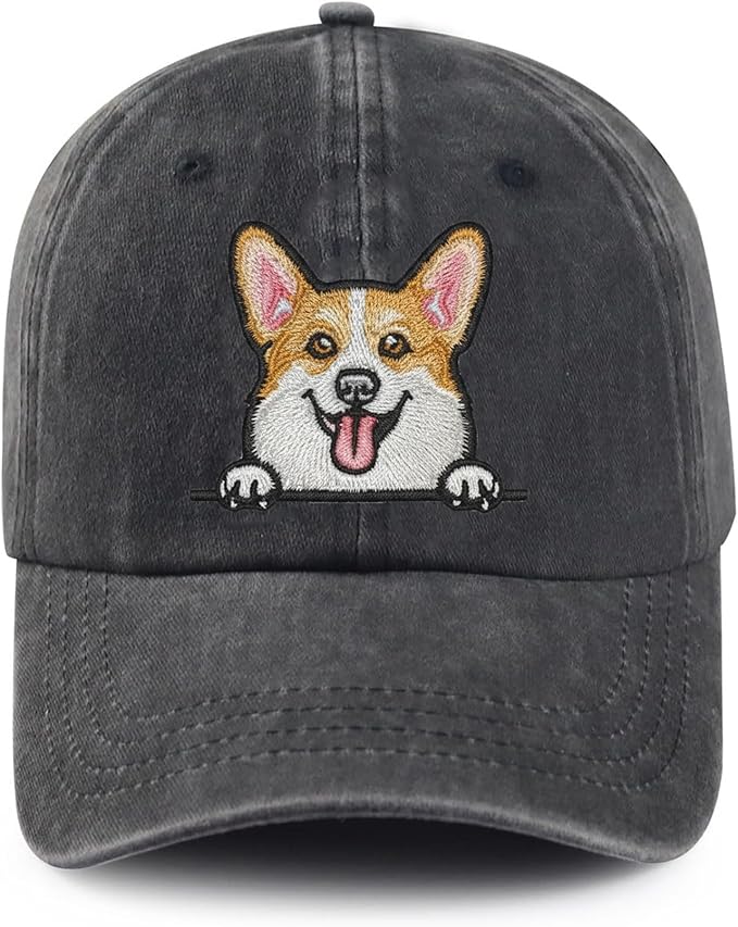 Dog Lover Gifts, Cooorgi Embroidered Dog Baseball Hats for Men Women