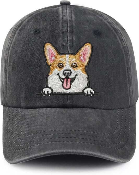 Dog Lover Gifts, Cooorgi Embroidered Dog Baseball Hats for Men Women