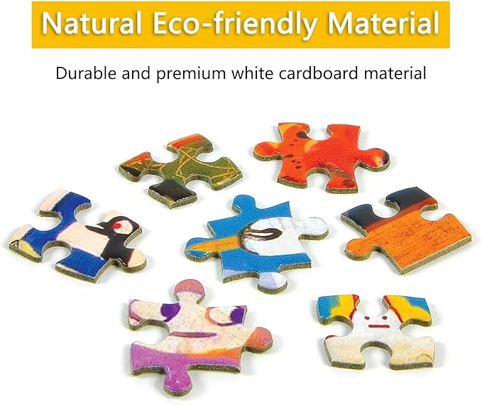 1000 Piece Wooden Puzzles - Forest Cute Dragon - Jigsaw Puzzles for Adults, Each Piece is Unique, Perfect Family Leisure Gift & Gifts - Puzzles Collectibles