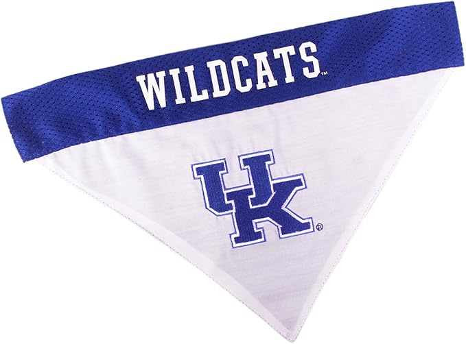 Pets First Collegiate Pet Accessories, Reversible Bandana, Kentucky Wildcats, Large/X-Large