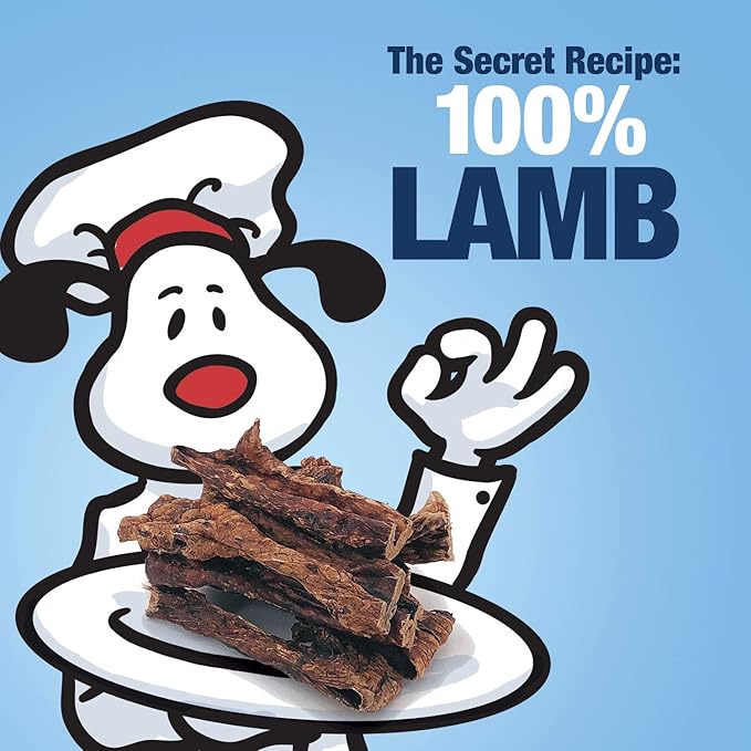 ValueBull Lamb Lung Sticks, Premium 6 Pounds Bulk Pack - All Natural Dog Chews, Grass-Fed, Single Ingredient