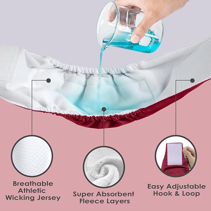 wegreeco Washable Male Dog Belly Band (Stylish Pattern)- Pack of 3 - Washable Male Dog Belly Wrap, Dog Diapers Male (Burgundy, Black, Jade, X-Small)