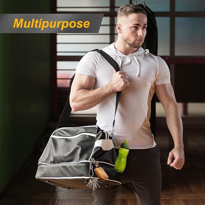 8 Pcs Carabiner Clip Spring Snap Hook - M5 1.97 Inch Heavy Duty Snap Hooks Quick Link for Hiking Camping Fishing Swing Hammock, 200lbs Capacity