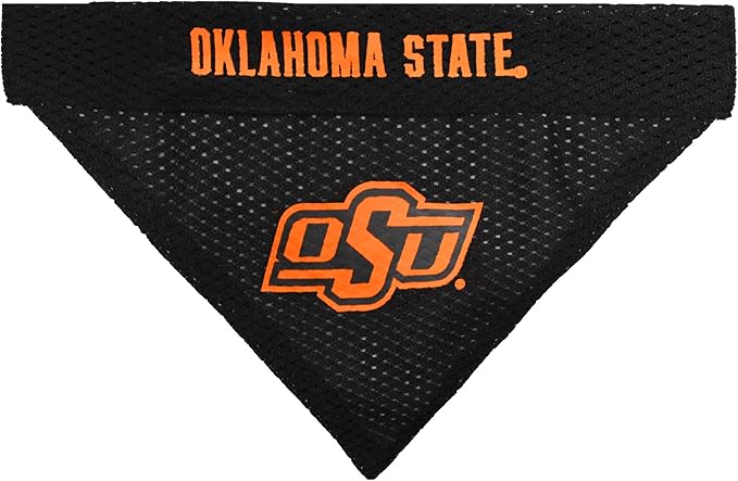 Pets First Collegiate Pet Accessories, Reversible Bandana, Oklahoma State Cowboys, Large/X-Large