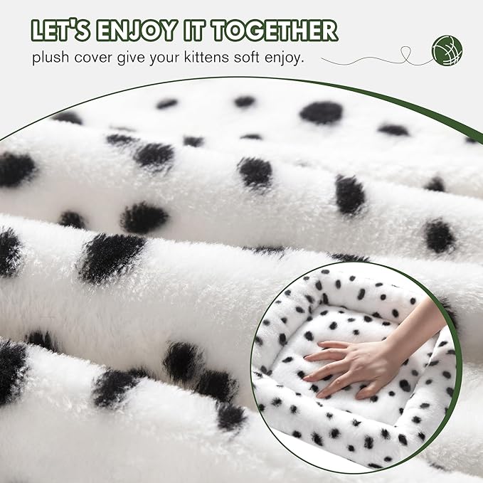 MUTICOR 81 inches Multi-Level Tall Cat Tree Tower for Indoor Kitties/Large Climbing Tree House for Big Feline/Condo/Sisal Scratching Posts/Plush Perches Platforms/Basket Hammock/White & Black Spot