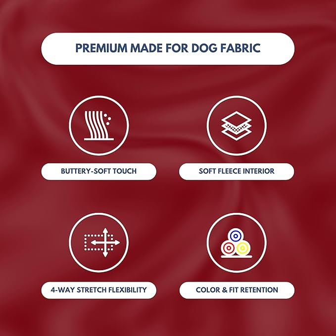 Spark Paws Dog Hoodie – Premium Dog Sweater for Small, Medium, and Large Dogs | Warm Outfits for French Bulldogs, Pitbull, Puppy, Winter Jacket Alternative - Burgundy - 2XL