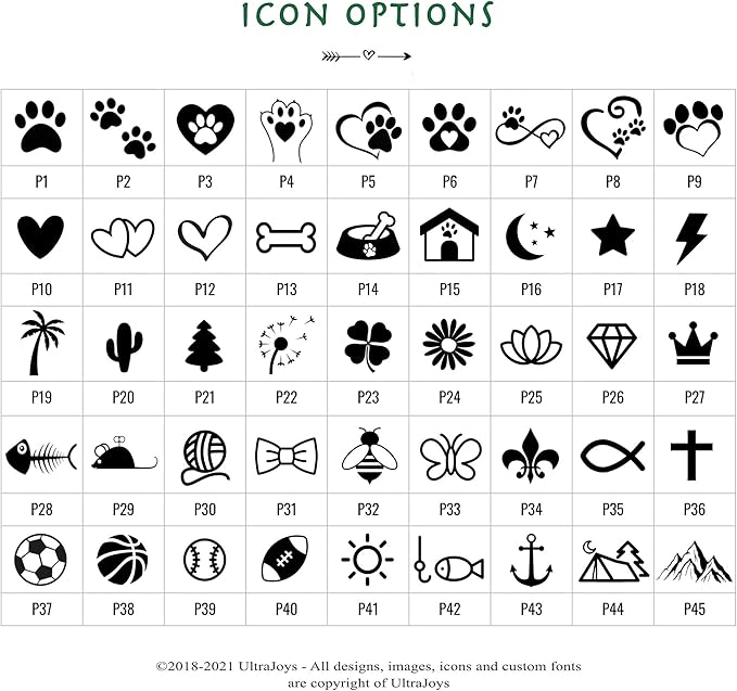 Ultra Joys Custom Personalized Pet ID Tag - Brushed Stainless Steel Heart Dog Tag Gold Medium