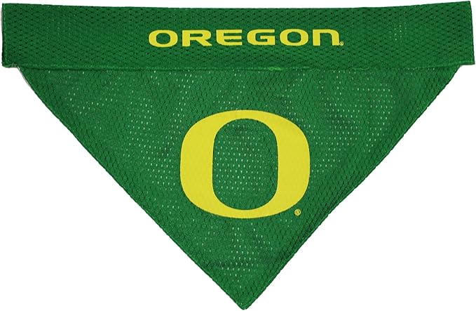 Pets First Collegiate Pet Accessories, Reversible Bandana, Oregon Ducks, Large/X-Large