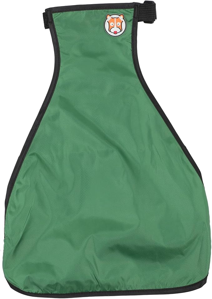 Dog Raincoat for Pets Adjustable Chest Apron Neck and Belly Cover for Cats and Dogs for Wet Weather Adventures Green