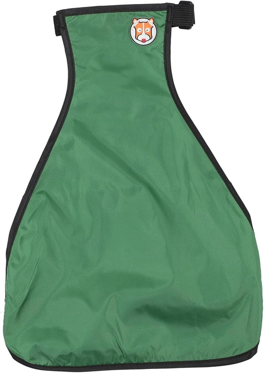 Dog Raincoat for Pets Adjustable Chest Apron Neck and Belly Cover for Cats and Dogs for Wet Weather Adventures Green