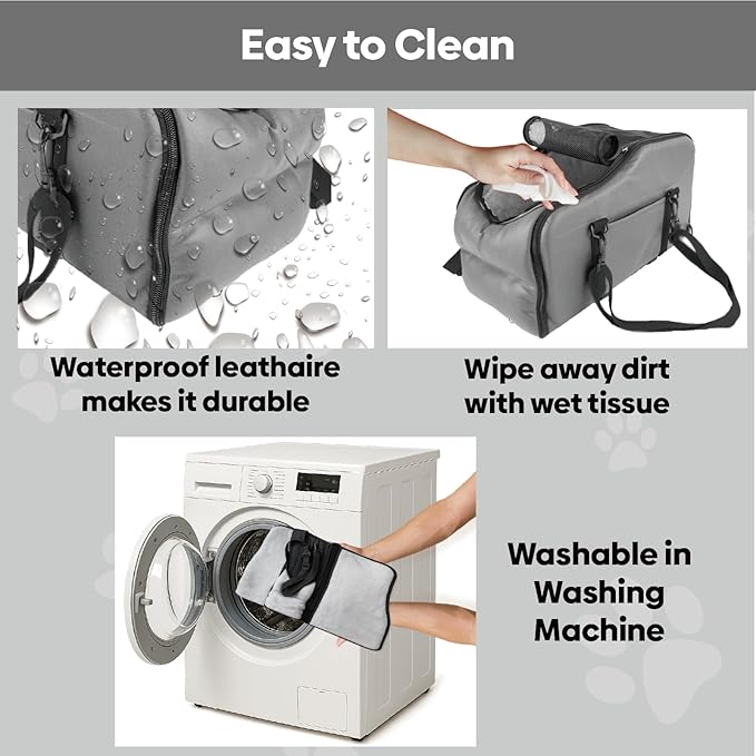 Cat Car Seat Center Console with Harness for Pets Under 10 Lbs, Cat Carrier for Car Armrest, Middle Console Dog Bed Small Dogs, Travel & Portable & Safe, Kitten Puppy Small Pet, 0-10 Lbs