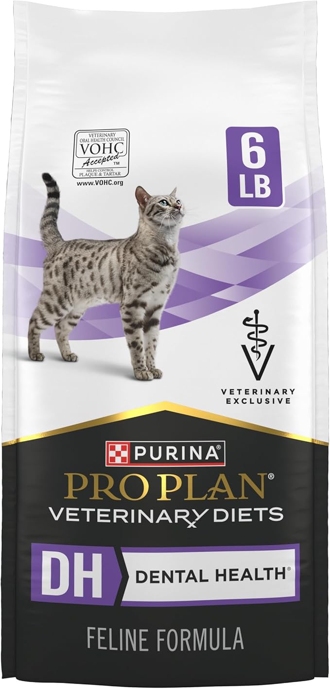 Pro Plan Veterinary Diets Purina DH Dental Health Feline Formula Dry Cat Food - 6 lb. Bag