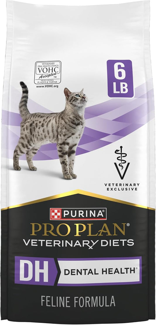 Pro Plan Veterinary Diets Purina DH Dental Health Feline Formula Dry Cat Food - 6 lb. Bag
