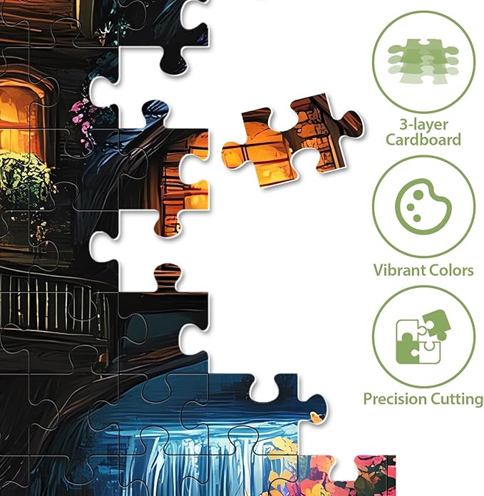 Puzzles for Adults 500 Pieces, Nature Jigsaw Puzzles 500 Piece for Adults Kids Seniors, Challenging Puzzle Perfect for Game Nights, Great Gift for Jigsaw Puzzle Lovers, Size: 20.5" x 15"