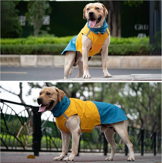 Dog Warm Coats - Windproof Dog Winter Outdoor Jackets Cold Weather Coats for Dog Waterproof Dog Raincoats with Hole for Dog Leash,by XXL