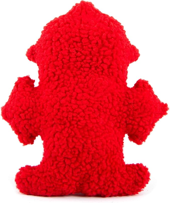 Jeffers Pet Plush Dog Toy with Squeaker, Fire Hydrant 8" - Soft Crinkle Fabric, Safe & Durable, Healthy Fun for Small & Medium Dogs, Interactive Play, Fetch, Tug - Best Gift for Active Games