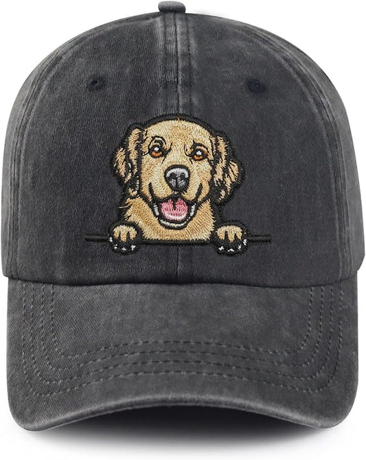 Dog Lover Gifts, Golden Retriever Embroidered Dog Baseball Hats for Men Women