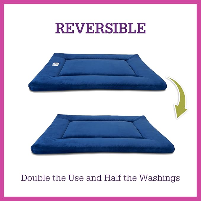 Pet Dreams Dog Crate Pad - Washable Kennel Mat, Crate Pads for Dog Cages, Non-Toxic, Flat Indoor Cat Bed, Fits iCrate 18, 24, 30, 36, 42, 48 Inches (Pink, X Large, 42")