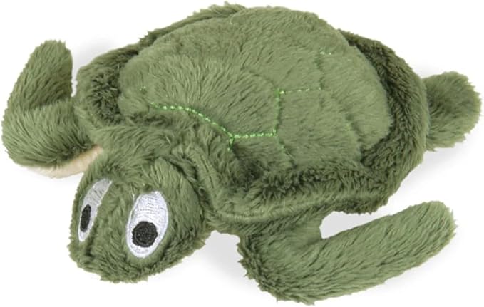 Jeffers Pet Plush Dog Toy with Squeaker, Green Turtle 4.5" - Soft Crinkle Fabric, Safe & Durable, Healthy Fun for Small & Medium Dogs, Interactive Play, Fetch, Tug - Best Gift for Active Games