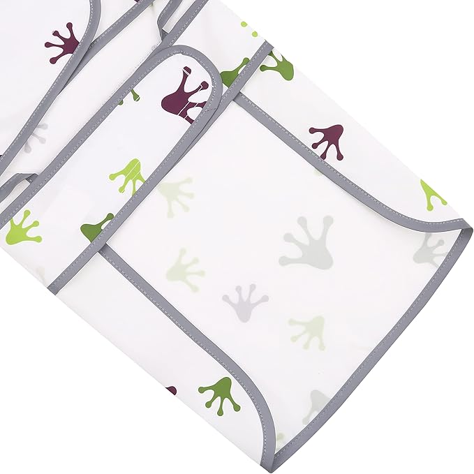 Dog Raincoat for Medium Dogs Waterproof Hooded Rain Jacket with Reflective Strips Leash Hole & Poncho Adjustable Fit (FrogPaw,M)