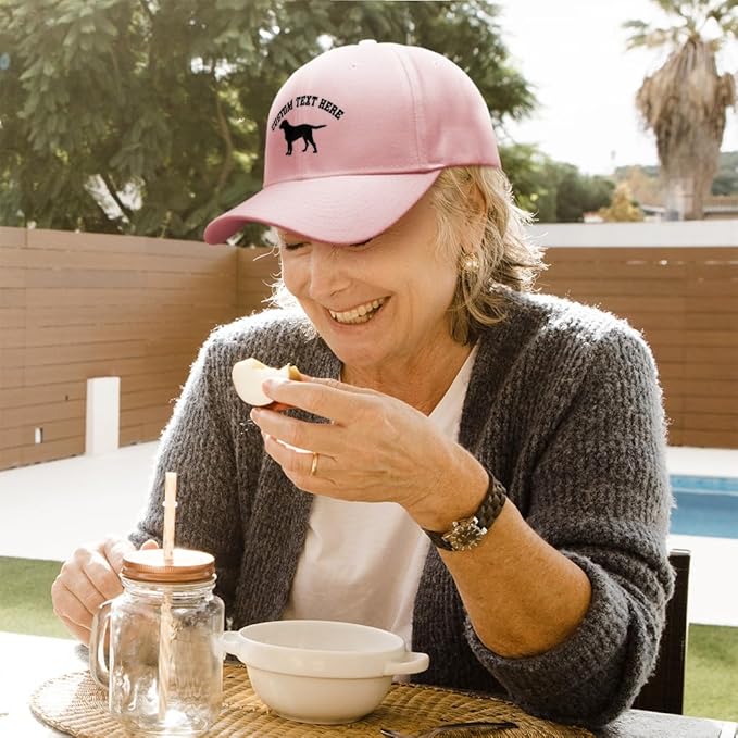 Speedy Pros Baseball Caps for Men & Women Embroidered Black Labrador Retriever Lab Embroidery Acrylic